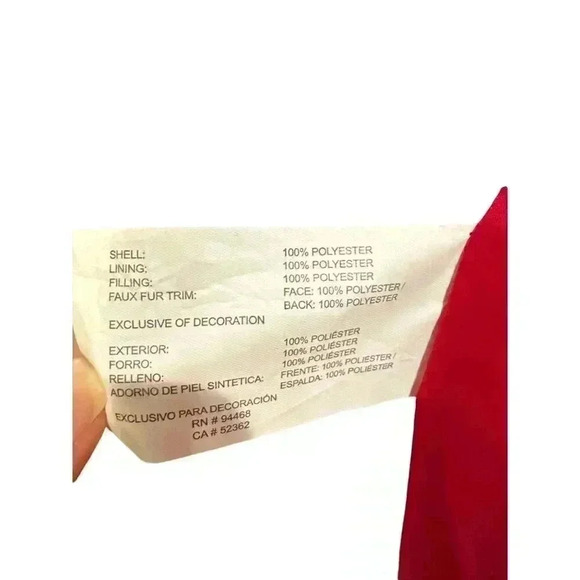 Nautica Puffer Jacket in Red with Faux Fur Hood Size L, EUC - Picture 7 of 9